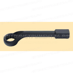 Силовой накидной ключ 36 мм с изгибом, 4-ти гр ручка. L=310mm 79436